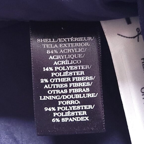 Ann Taylor Womens Tweed Short Sleeve Shift Dress 10 Fringe Hem Knee Length - Picture 8 of 8